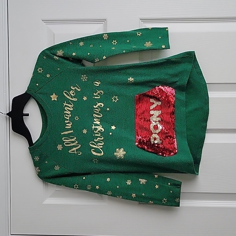 Holiday Time Girl's Long Sleeve Shirt